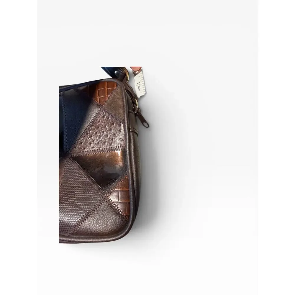 Vintage Y2K Patchwork Crossbody Leather Colored‎ Patchwork Purse and Wallet
